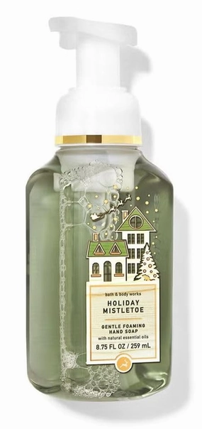Bath Body Holiday Mistletoe Gentle Foaming Hand Soap - 8.75 Fl Oz - Scented with Natural Essential Oils