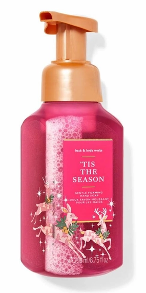 Bath Body Tis The Season Gentle Foaming Hand Soap - 8.75 Fl Oz - Scented with Natural Essential Oils
