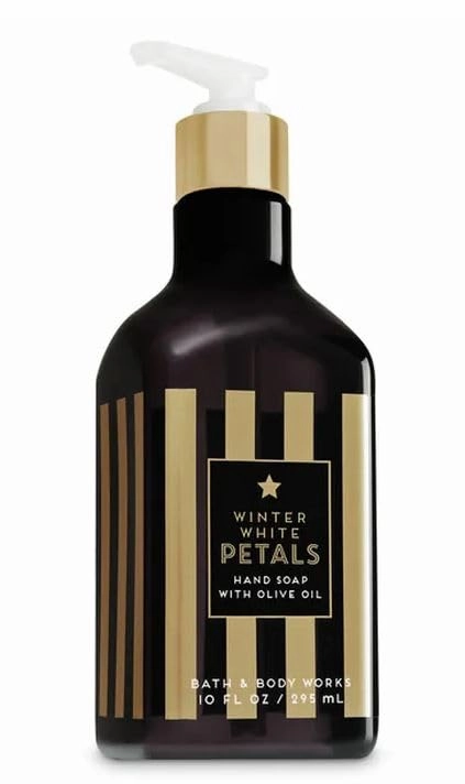 Bath Body Winter White Petals Gentle Foaming Hand Soap | 10 Fl Oz | Scented with Natural Essential Oils