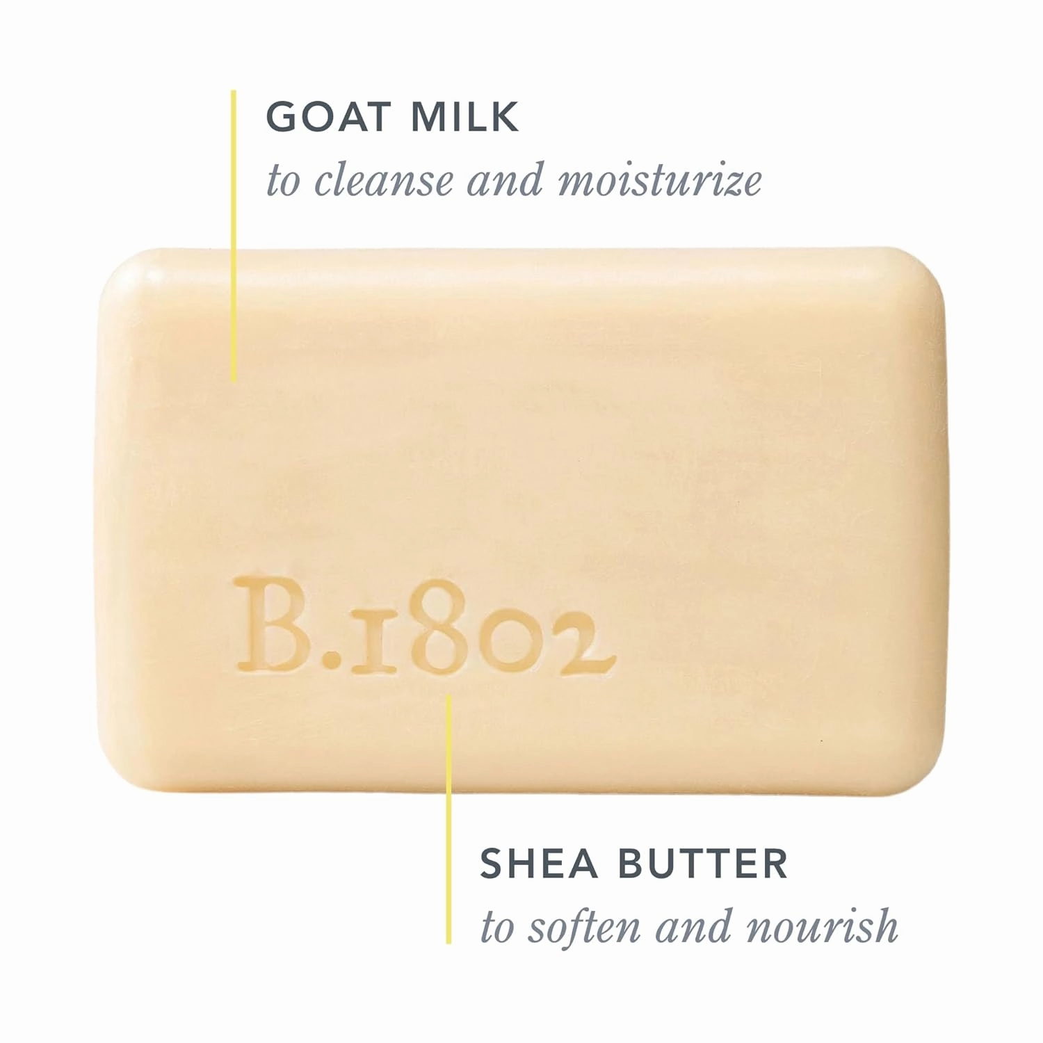 Beekman 1802 Goat Milk Body Soap Bar, Almond Honey Cookie - Scented - 9 oz - Nourishes, Moisturizes & Hydrates - 100% Vegetable Soap with Lactic Acid - Good for Sensitive Skin - Cruelty Free