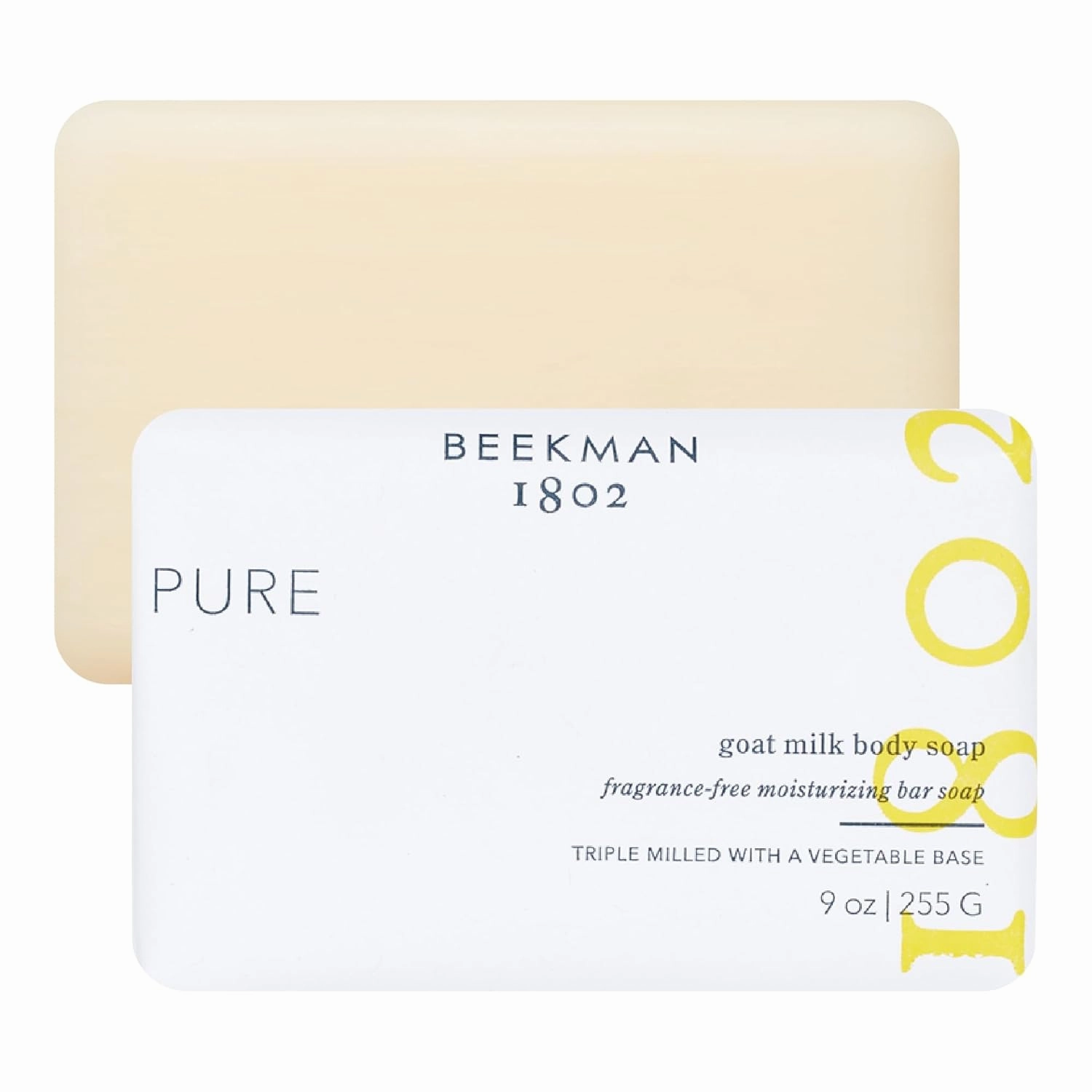 Beekman 1802 Goat Milk Soap Bar with Botanical Oils & Shea Butter - 9 oz - Gently Moisturizes, Exfoliates, and Nourishes for Soft, Healthy Skin - Cruelty-Free