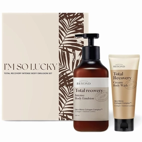 BEYOND Total Recovery Intense Body Emulsion - Creamy Lotion for Dry Skin, Apple Blossom Scent (300ml/10 fl oz & 150ml /5 fl oz) | Korean Skincare