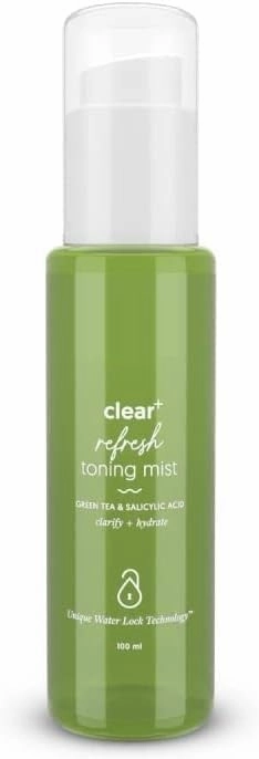 BK Clear  Refresh Toning Mist with Green Tea & Salicylic Acid | Facial Toner | Controls Oil | Hydrates & Refreshes Skin |100 ml