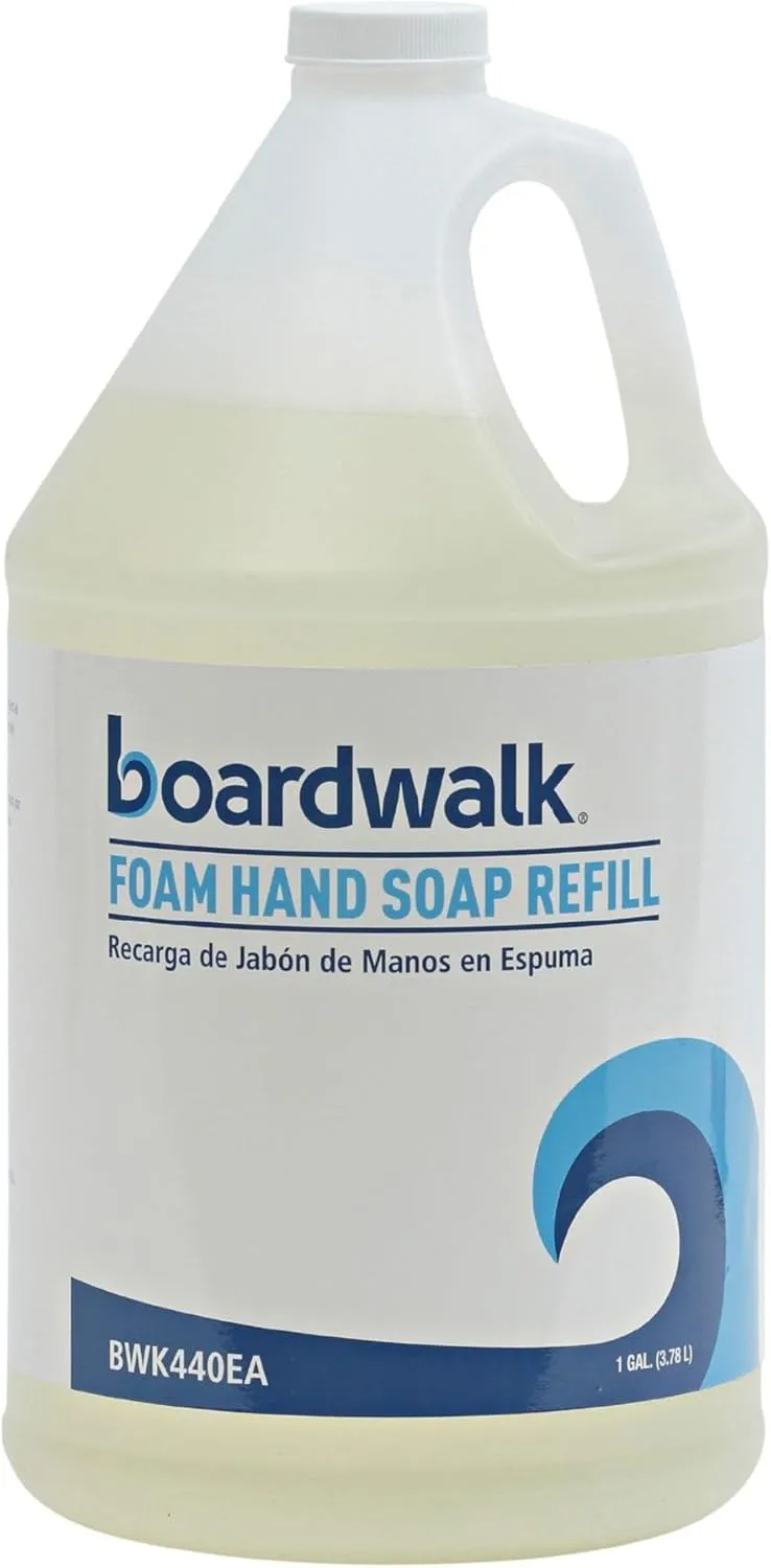 Boardwalk 5005-04-GCE00 1 Gallon Bottle Herbal Mint Scent Foaming Hand Soap