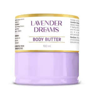 Body Cupid Lavender Dreams Body Butter | Long-lasting Hydration with Lavender Extract, Shea Butter & Kokum Butter | Soothing and Moisturizing | 100 ml