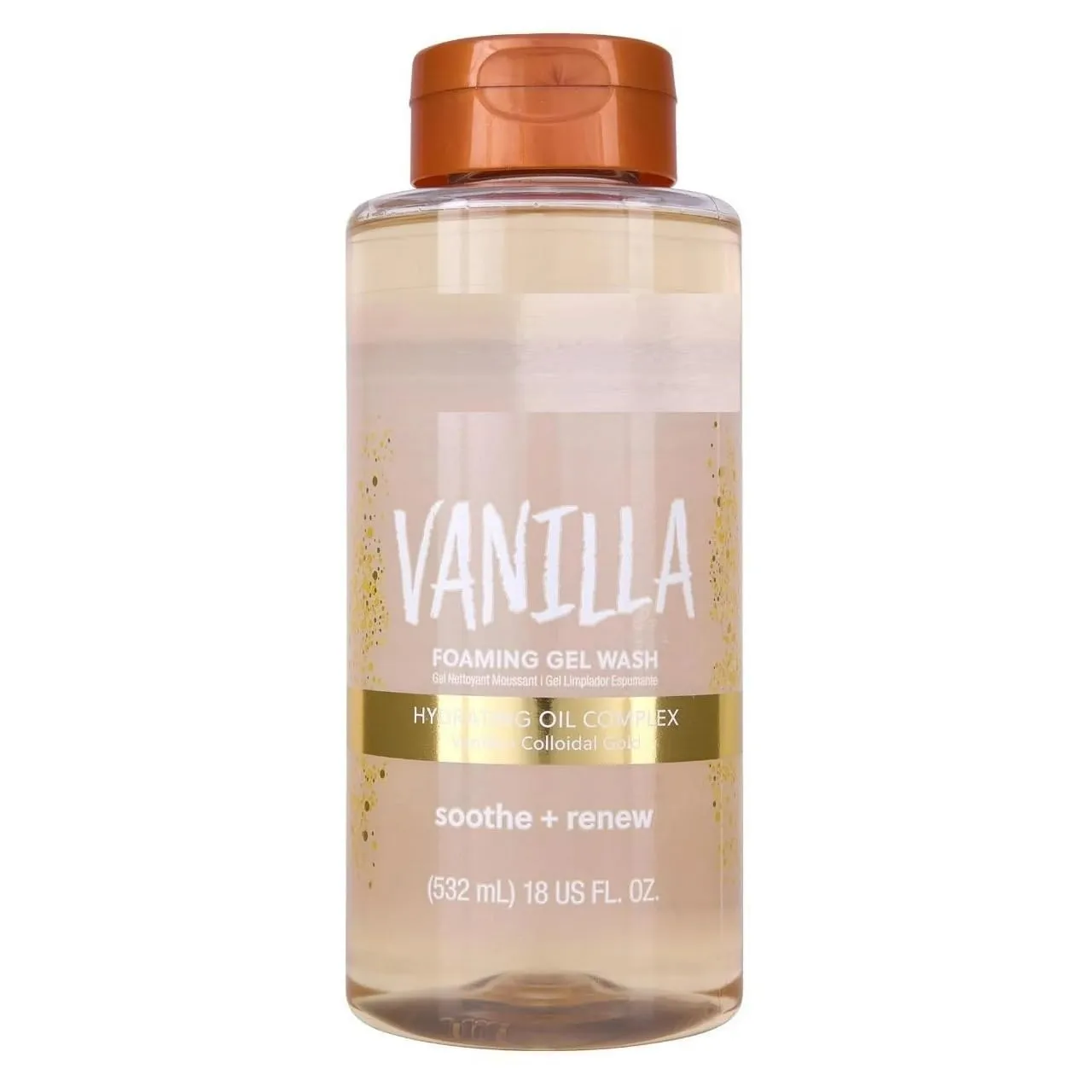 Body Wash For men & Women, Soothing Foaming Gel With Vanilla, 18 fl oz (pack of 1)
