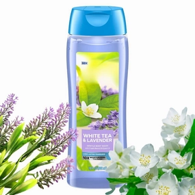 Body Wash with White Tea and Lavender, 18 oz, Moisturizing Gentle Cleanser