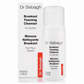 Breakout Foaming Face Cleanser - (3.4 fl oz) Clears Blemishes & Breakouts | Purifies Skin & Reduces Irritation | Controls Oil & Removes Makeup, Dirt & Impurities | Preserve Face's Moisture