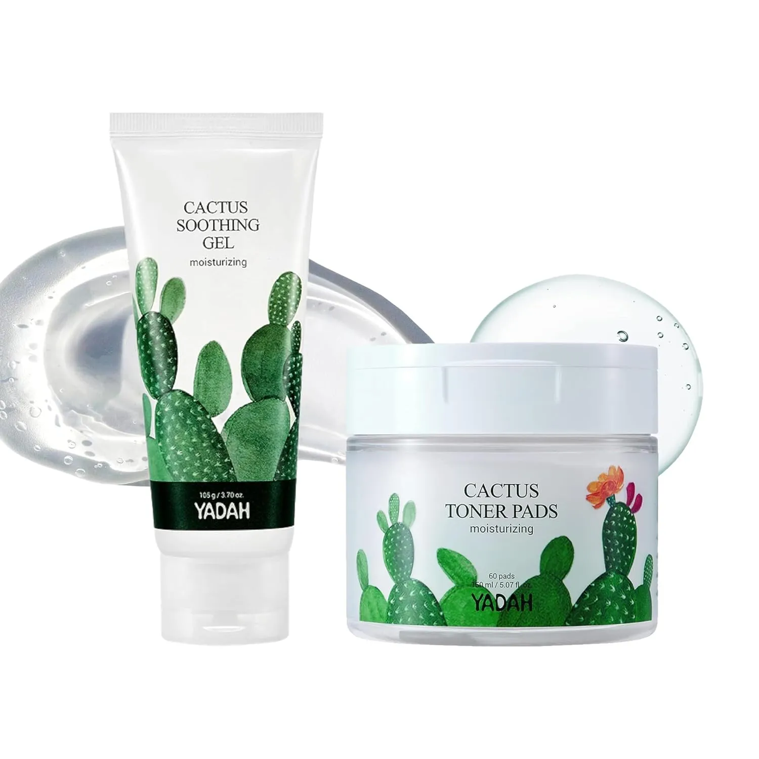 Cactus Toner Pad with Cactus Soothing Gel 3.7 fl.oz. Bundle
