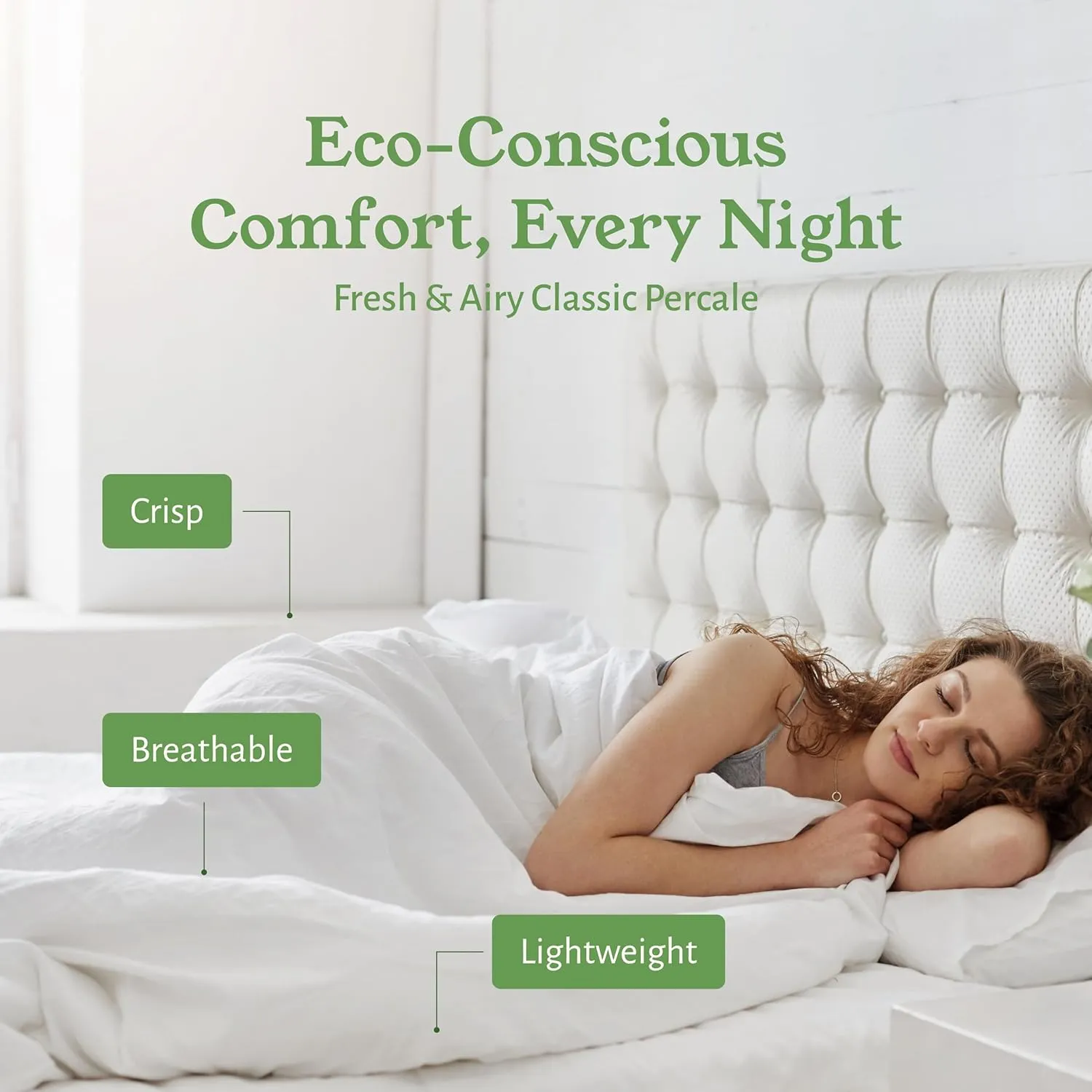 California Design Den 100% Organic Cotton King Fitted Sheet Only, Percale, Deep Pocket, Lightweight, Snug-Fit, All Around Elastic, 1 Pc Deep King Size Fitted Sheet (Creamy Ivory)