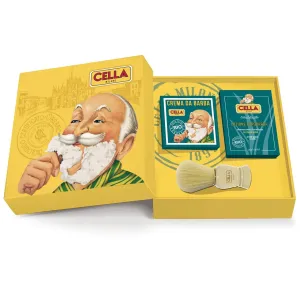 Cella, Luxury Organic Gift Set, Included Cella’s Organic Aloe Vera Shave Cream, After Shave Lotion & Boar Bristle Shave Brush, Made In Italy