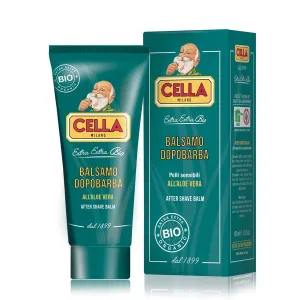 CELLA MILANO, Organic Aftershave Balm with Aloe Vera, Soothes & Moisturizes, 100 ml, Made in Italy