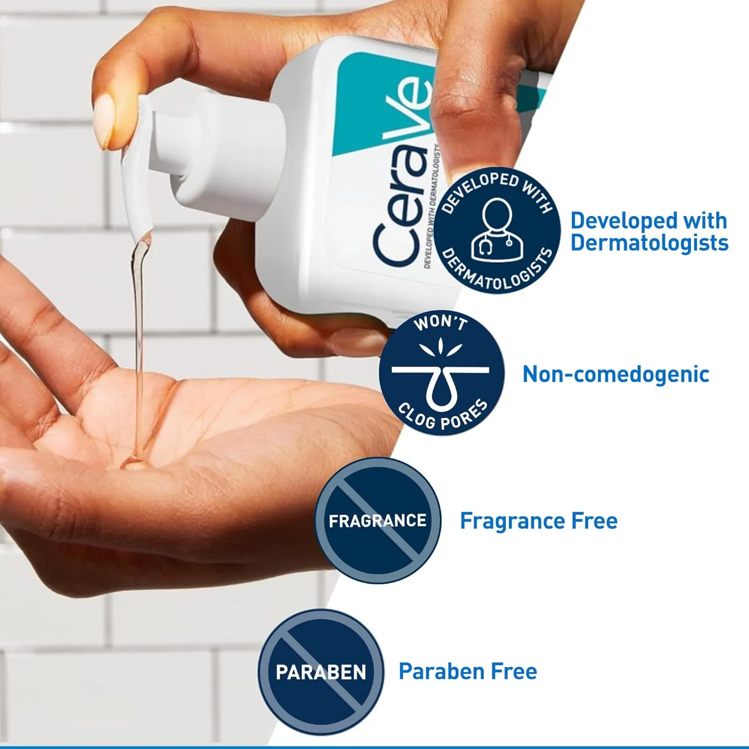 CeraVe Acne Control Cleanser, 2% Salicylic Acid Treatment Formulated With Niacinamide   Ceramides   Oil Absorbing Clay, Gentle Face Wash Helps Clear & Prevent Acne, Fragrance Free, 16 Ounce