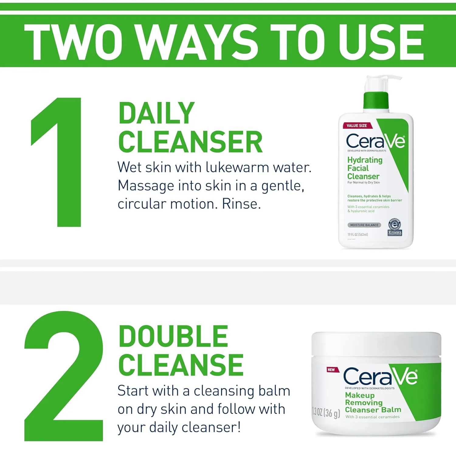 CeraVe Hydrating Facial Cleanser, Moisturizing Face Wash For Dry Skin, Hyaluronic Acid   Ceramides   Glycerin, Hydrating Cleanser For Normal To Dry Skin, National Eczema Association Certified