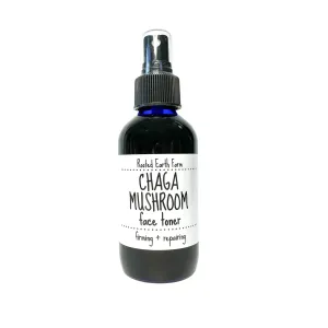 Chaga Unscented Face Toner - 4 fl oz - Herbal Mushroom Spray - Infused Natural Facial Mist for Dry Skin