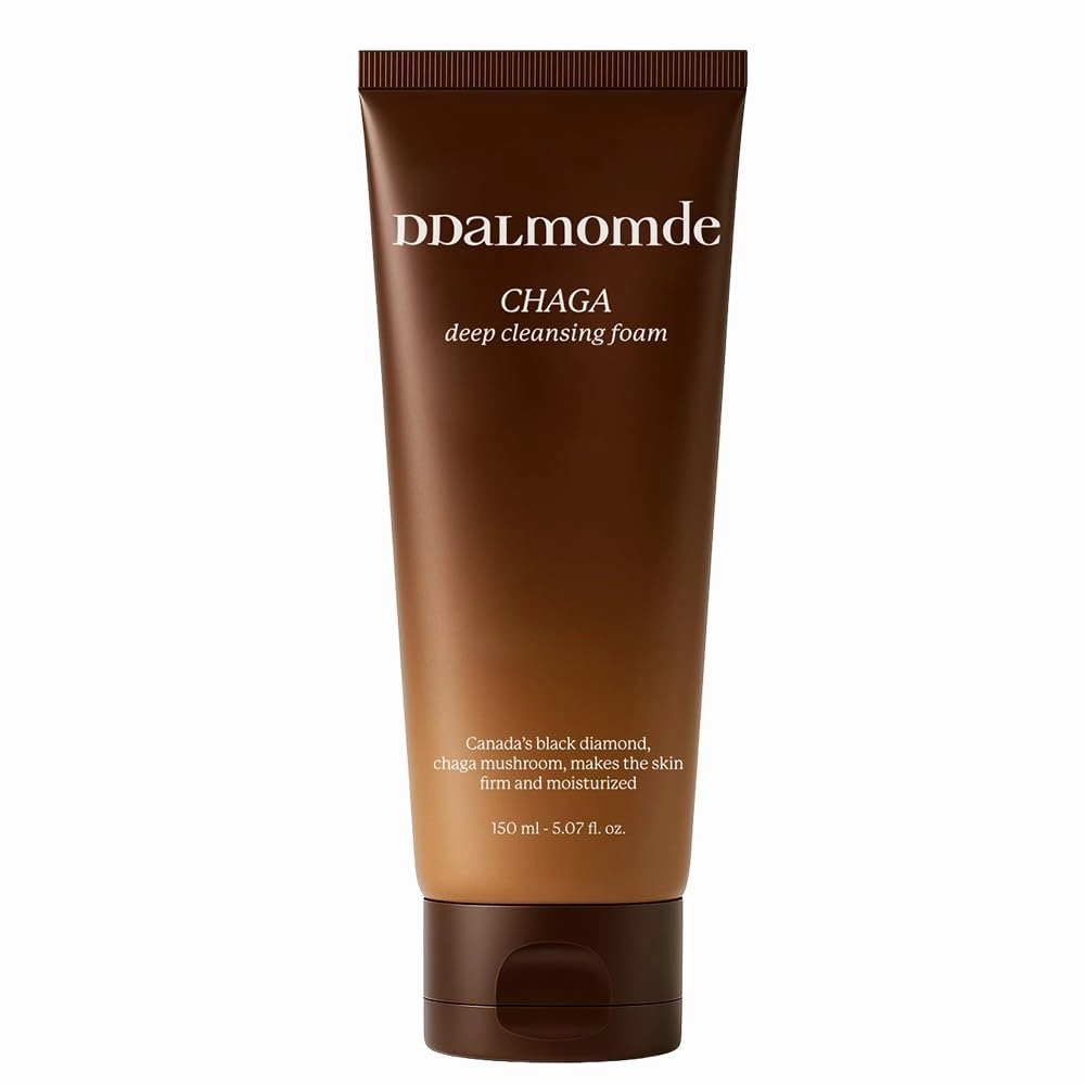 Chaga Deep Cleansing Foam – Korean Vegan Facial Cleanser with Chaga Mushroom Extract, Amino Acid Surfactants & Micellar Technology – for Sensitive Skin, 5.07 fl.oz.