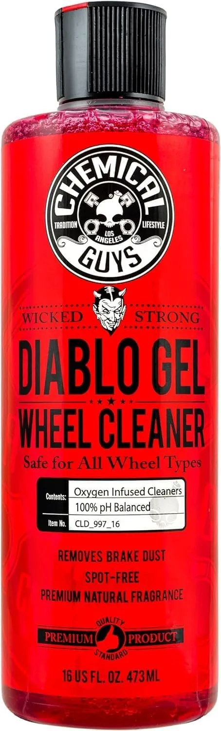 Chemical Guys CLD_997_16 Diablo Gel Oxygen Infused Foam Wheel And Rim Cleaner, Concentrated (Safe on All Wheel & Rim Finishes), for Cars, Trucks, SUVs, Motorcycles, RVs & More 16 fl oz