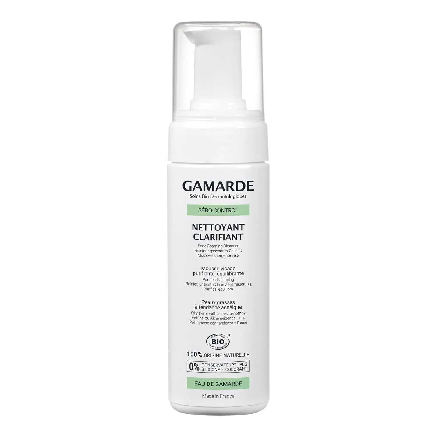 Clarifying Cleanser - Purifying Acne Face Wash - Eliminates Excess Sebum and Impurities - Balances and Clears Oily Skin - 5.41 oz