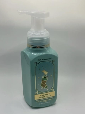 Coconut Angel Cake Gentle Foaming Hand Soap 8.75 Ounce Full Size Pump Bottle White Barn