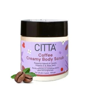 Coffee Creamy Body Scrub For Men & Women | Gentle Exfoliation | Non-drying | Removes Tan & Dullness | Perfect Solution For Dullness, Tan & Roughness | For All Skin Types | 100 gm
