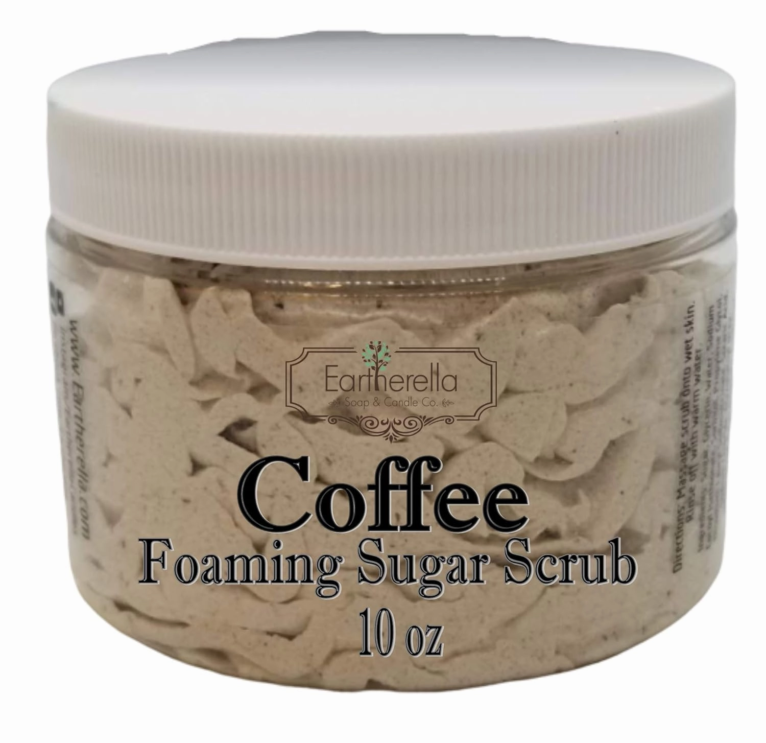 COFFEE Exfoliating Foaming Sugar Body Scrub, 10 oz jar