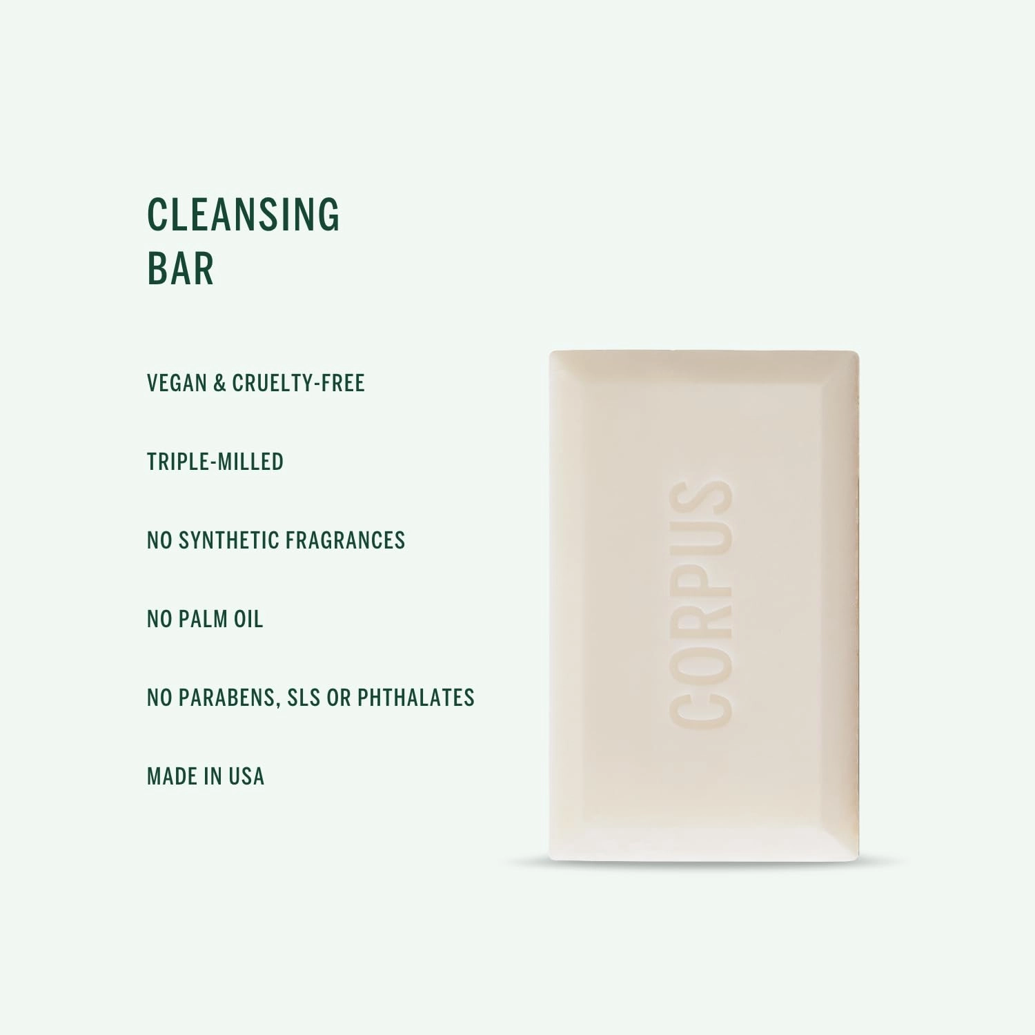 Corpus - Neroli Natural Cleansing Bar | Vegan, Cruelty-Free, Non-Toxic, Made In The USA (6 oz | 170 g)