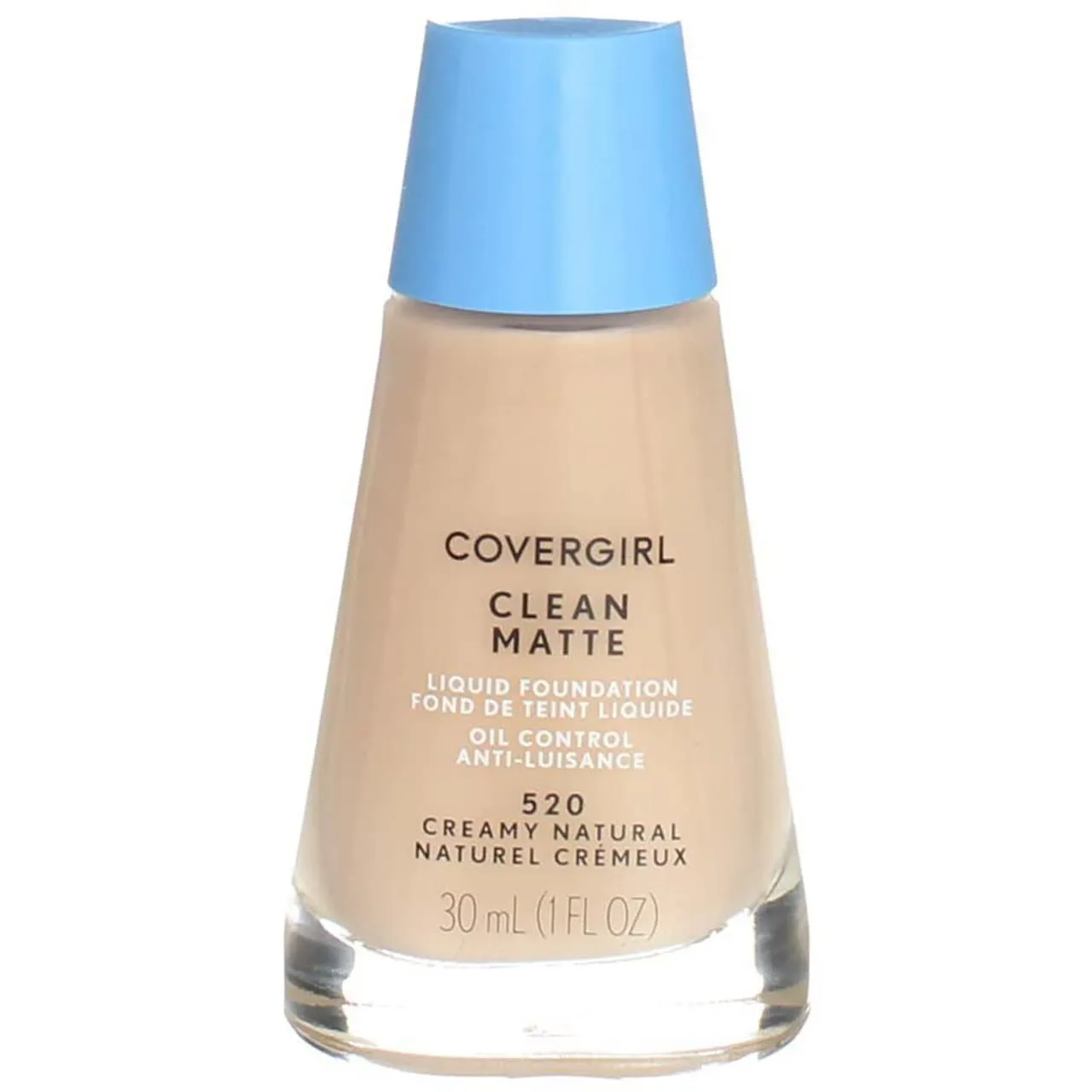 CoverGirl Clean Oil Control Liquid Makeup, Creamy Natural 520 1 fl oz (30 ml)