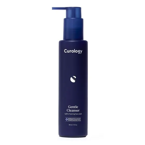 C"urology Gentle Cleanser, Lightly Foaming Daily Face Wash for All Skin Types, 5 fl. oz (pack of 1)