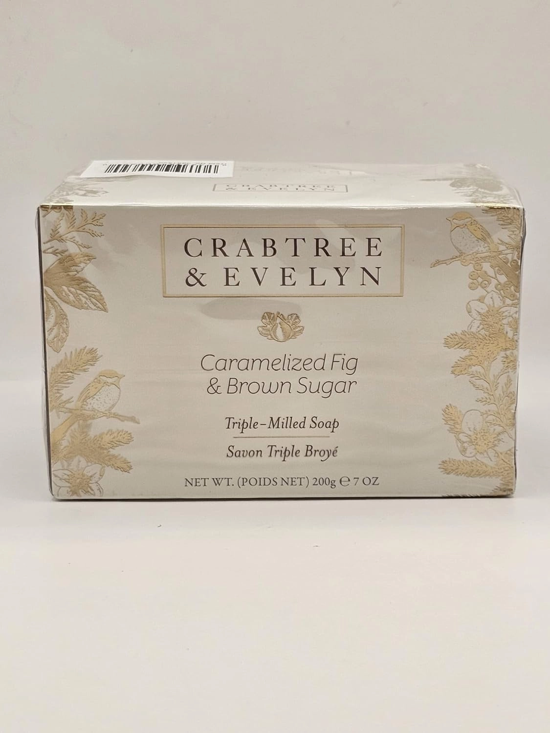 Crabtree & Evelyn Caramelized Fig & Brown Sugar Triple-Milled Soap Bars, 7 oz, Pack of 2