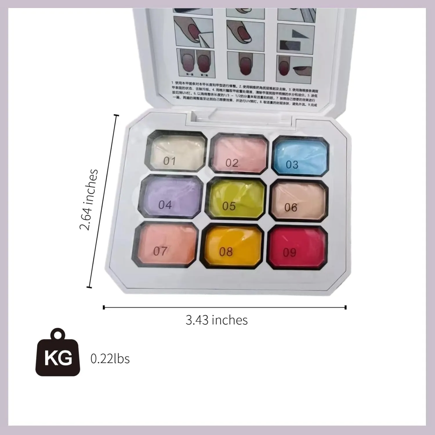 Creamy Colorful Nail Polish Set, Solid Gel Nail Polish Palette, Gel Paint for Nail Art Drawing Art Design for Home DIY for Date/Party/Woman/Girls/Friend(Song of Love)