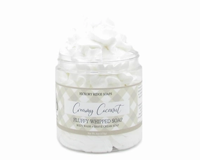 Creamy Coconut Whipped Soap, Regular Soap, Body Wash, and Shave Cream All In One (Large)