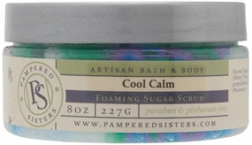 Creamy Foaming Exfoliating Sugar Scrub w (Cool Calm (Lavender Spearmint))