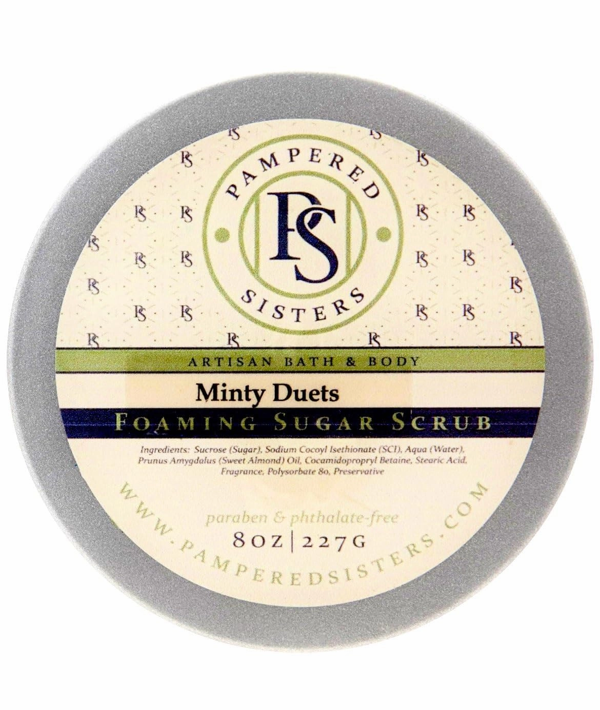 Creamy Foaming Exfoliating Sugar Scrub w (Minty Duets (Peppermint Spearmint))