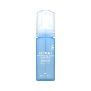 Derma E Ultra Hydrating Alkaline Cloud Cleanser – Gentle Foaming Face Wash with Hyaluronic Acid – Vegan Daily Facial Cleansing, 5.3 Oz