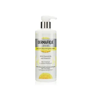 Derme-fique Hydra Soft Nourishing Body Wash – 500ml, Showergel for Women & Men, No Parabens/SLS/SLES, With Vitamin E & Chamomile, Suitable for Sensitive - Normal Skin | Dermatologist Tested