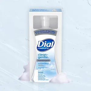 Dial Antibacterial Foaming Hand Soap, Fragrance Free, 7.5 fl oz (Pack of 6)