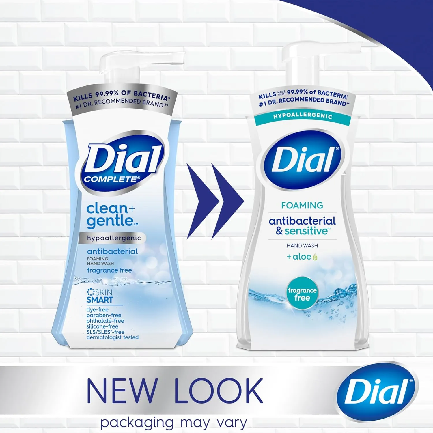 Dial Antibacterial Foaming Hand Soap, Fragrance Free, 7.5 fl oz (Pack of 6)