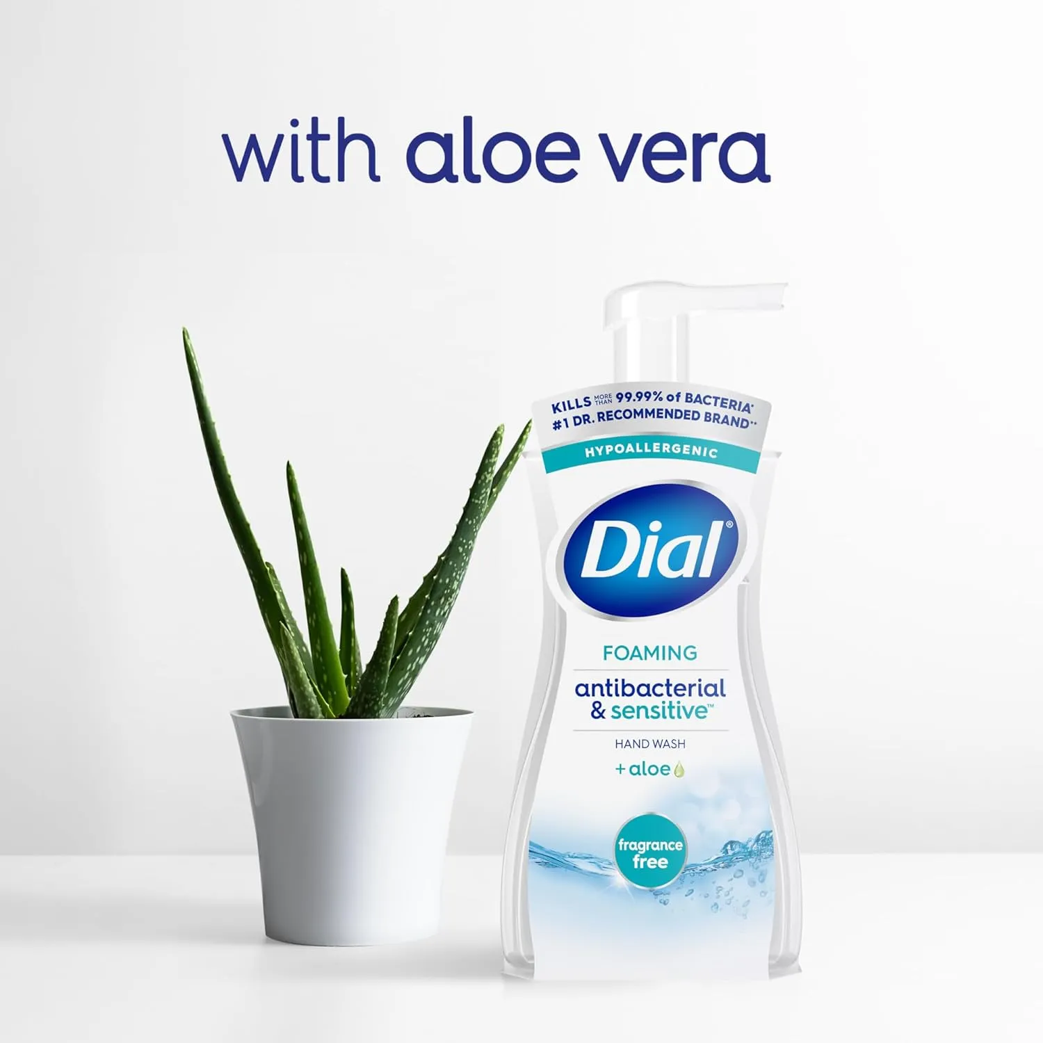 Dial Antibacterial Foaming Hand Soap, Fragrance Free, 7.5 fl oz (Pack of 6)