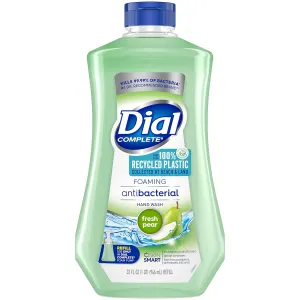 Dial Complete Antibacterial Foaming Hand Soap Refill, Fresh Pear, 32 fl oz