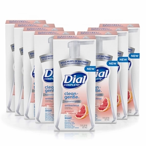 Dial Complete Clean   Gentle Antibacterial Foaming Hand Wash, Grapefruit, 7.5 Fl Oz, 8 Count Case