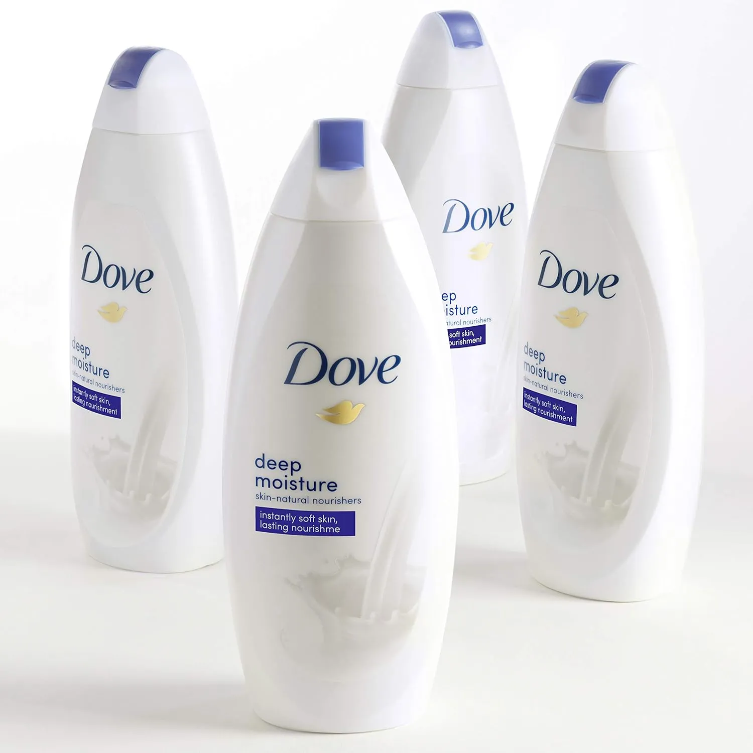 Dove Deep Moisture Body Wash For Dry Skin Moisturizing Body Wash Transforms Even The Driest Skin In One Shower, 22 Fl Oz (Pack of 4)