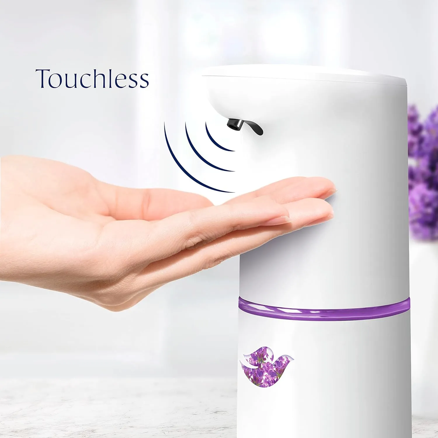 Dove Nourishing Foaming Hand Wash Touchless Dispenser Refill Lavender and Chamomile Moisturizing Hand Wash for Lasting Nourishment 10.1 oz 6-pack