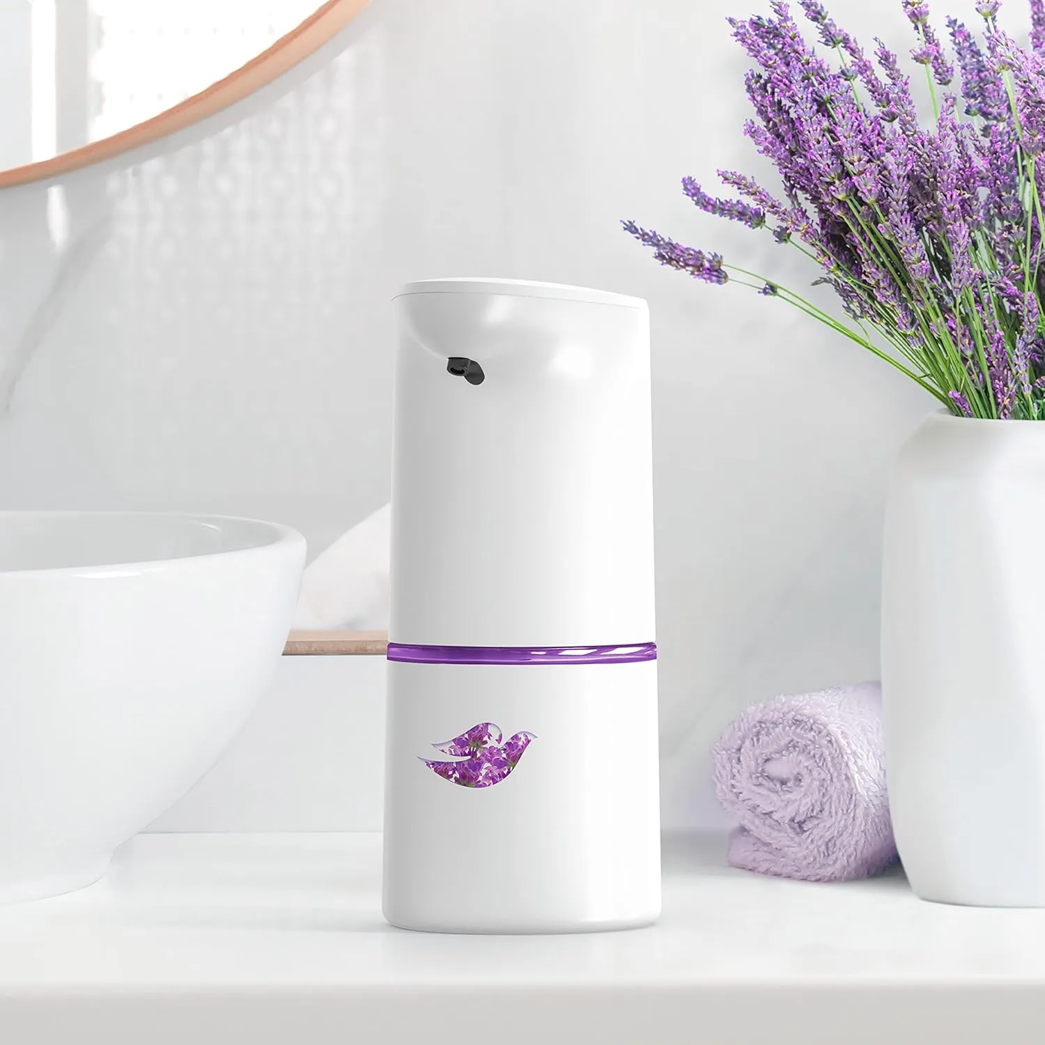 Dove Nourishing Foaming Hand Wash Touchless Dispenser Refill Lavender and Chamomile Moisturizing Hand Wash for Lasting Nourishment 10.1 oz 6-pack