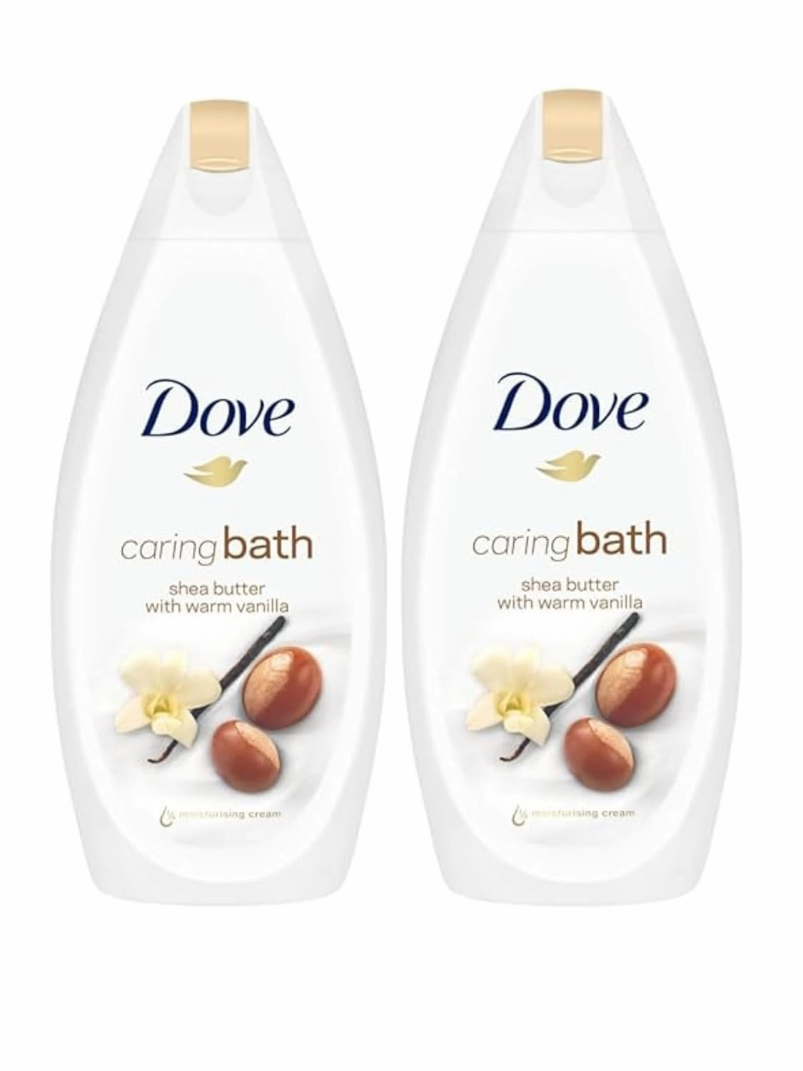Dove Body Wash Purely Pampering Shea Butter Caring Cream Bath 16.9 Oz 500 ML (Pack Of 2)