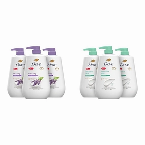 Dove Body Wash with Pump Relaxing Lavender Oil & Chamomile 3 Count for Renewed & Sensitive Skin Body Wash, Hypoallergenic and Paraben-Free, 30.6 fl oz (Pack of 3)