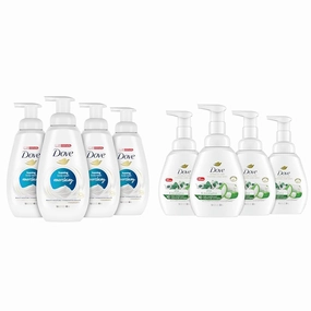 Dove Instant Foaming Body Wash for Soft, Smooth Skin Deep Moisture Cleanser & Foaming Hand Wash Aloe & Eucalyptus Pack of 4 Protects Skin from Dryness