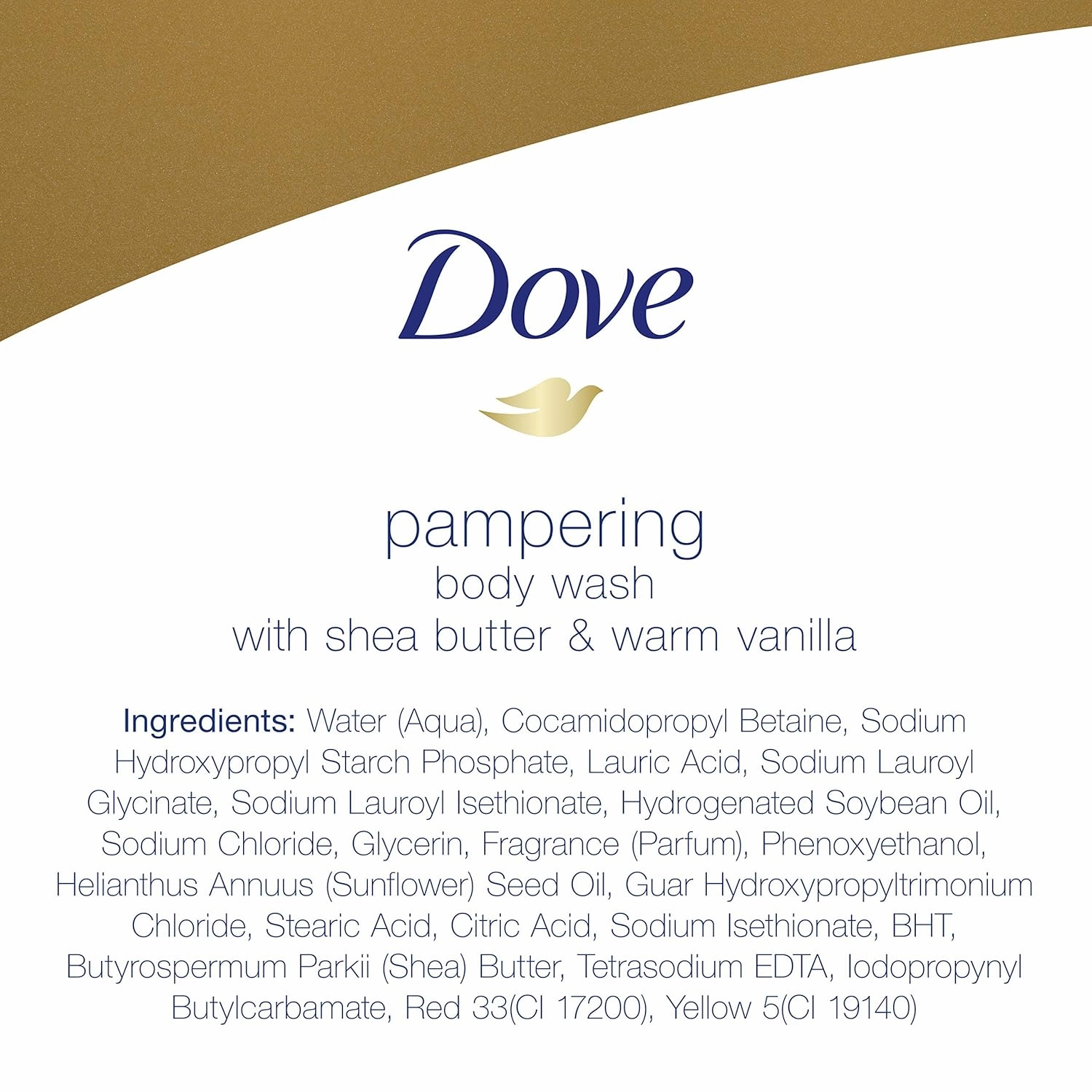 Dove Purely Pampering Body Wash for Dry Skin Shea Butter with Warm Vanilla Effectively Washes Away Bacteria While Nourishing Your Skin, 22 Fl Oz (Pack of 4)