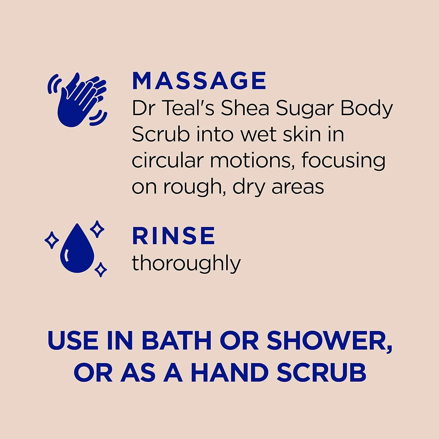 Dr Teal's Shea Sugar Body Scrub, Shea Butter with Almond Oil & Essential Oils, 19 oz (Pack of 3)