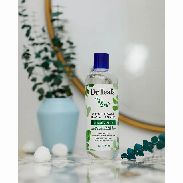 Dr Teal’s Eucalyptus Witch Hazel Facial Toner, 16 fl.oz.
