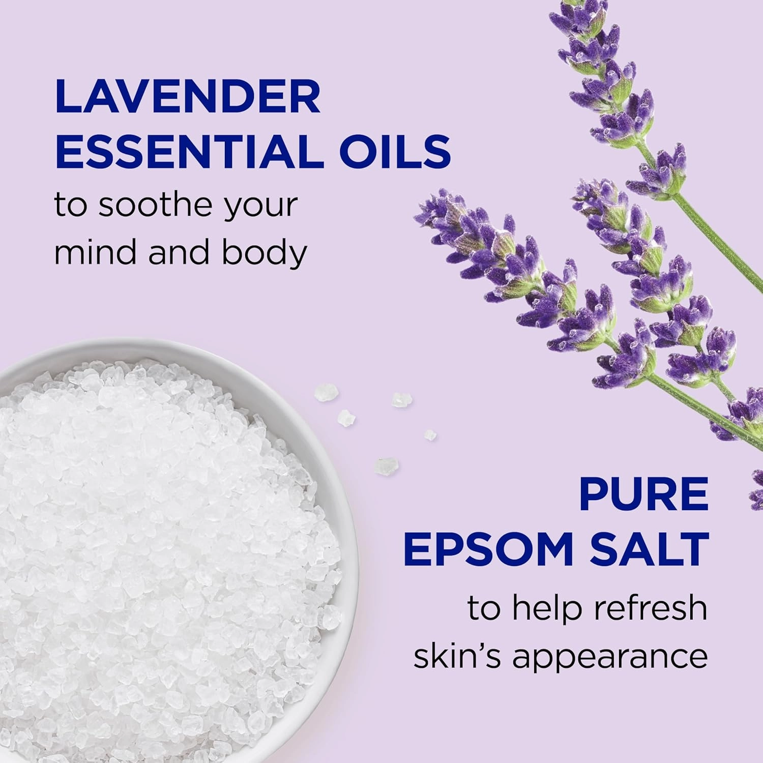 Dr Teal's Foaming Bath with Pure Epsom Salt, Soothe & Sleep with Lavender, 62.5 fl oz